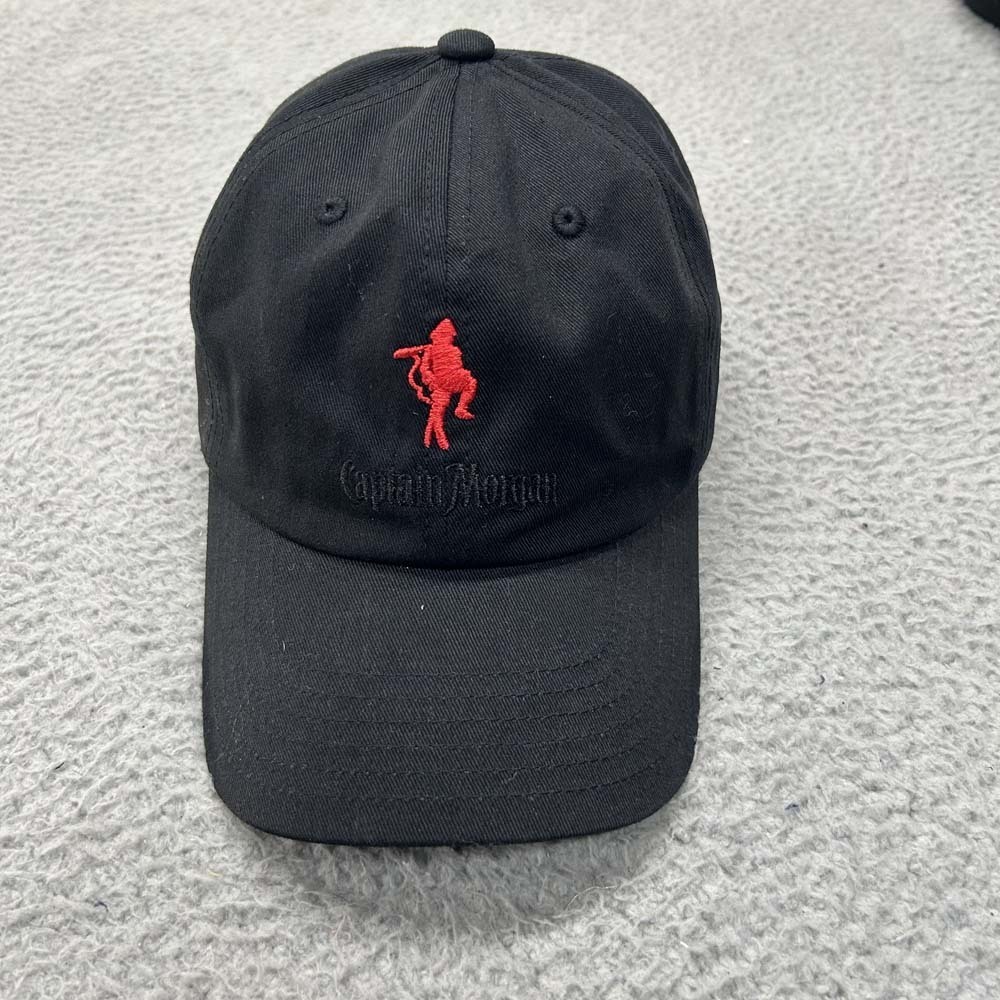 Captain Morgan Rum Hat Cap Mens One Size Strapback Distillery Red Logo